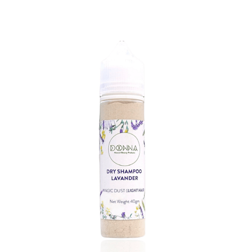 donna natural powder dry shampoo for clean scented hair in less than a minute